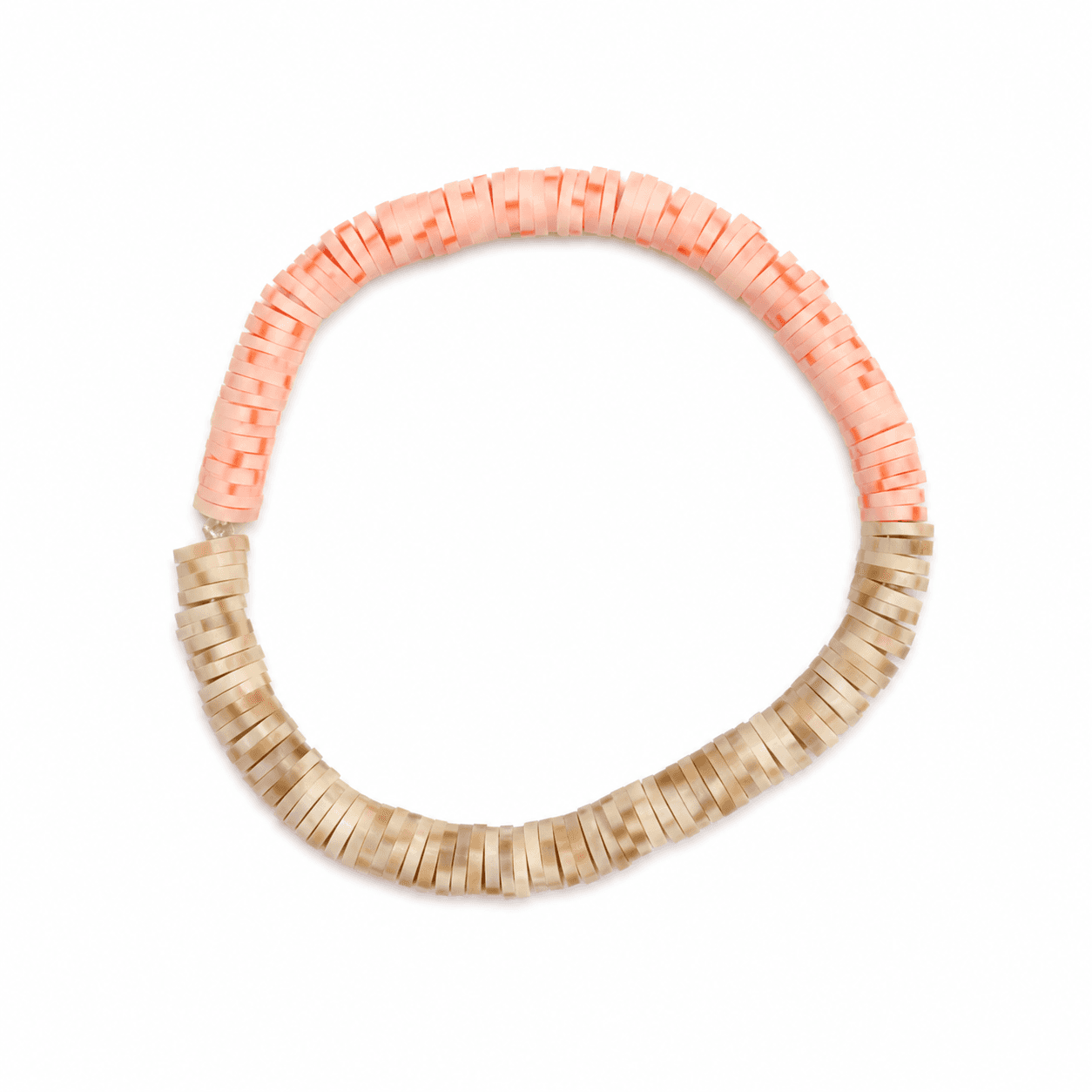 Peach & Beige Marbled Bracelet